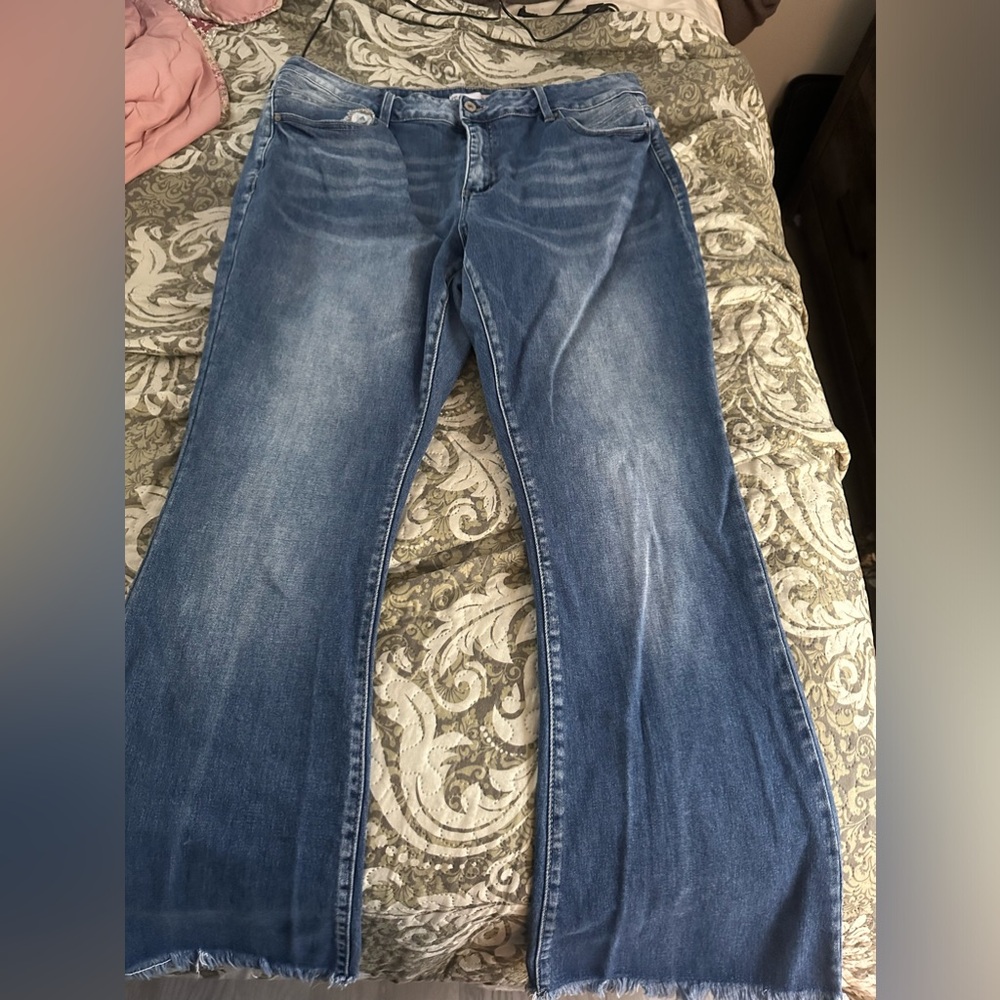 Plus Size KanCan™ Flare High Rise Back Seam Jean